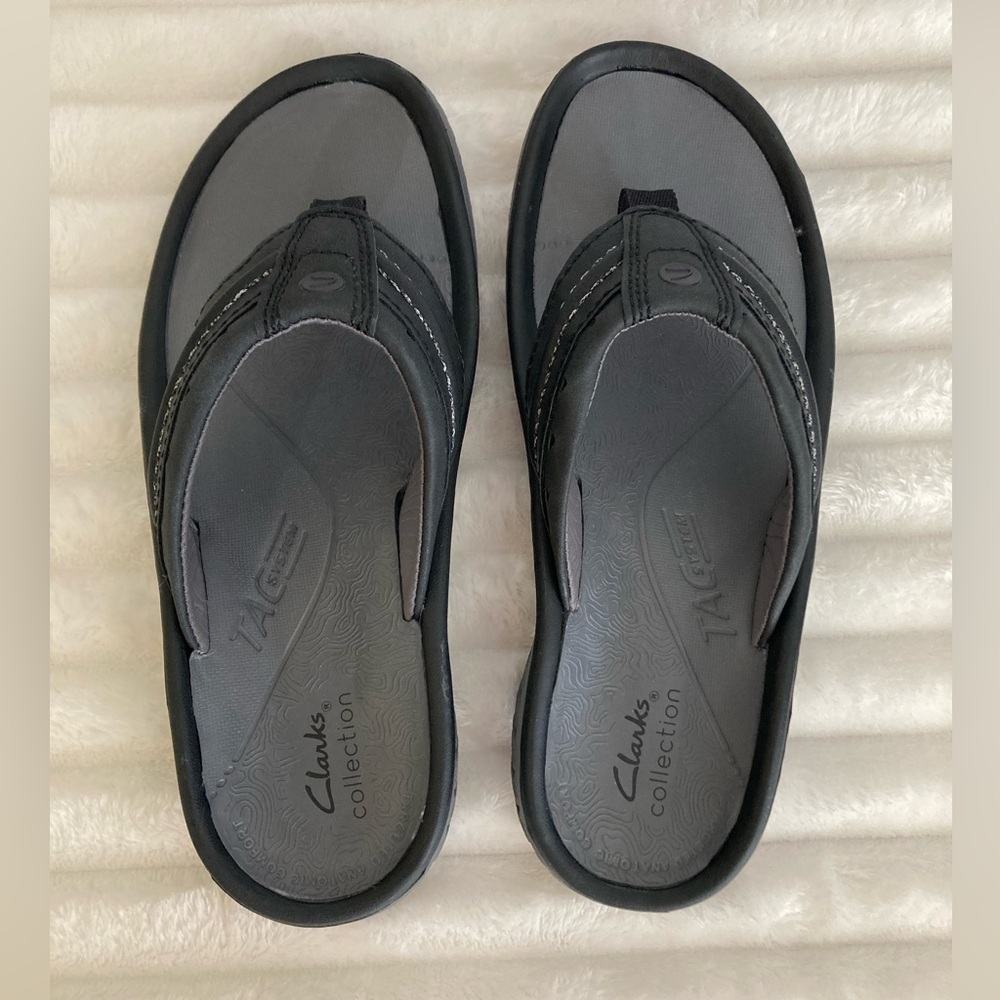 Clarks | NWOT Mens Wesley Post Tac System Sandals - Picture 4 of 6